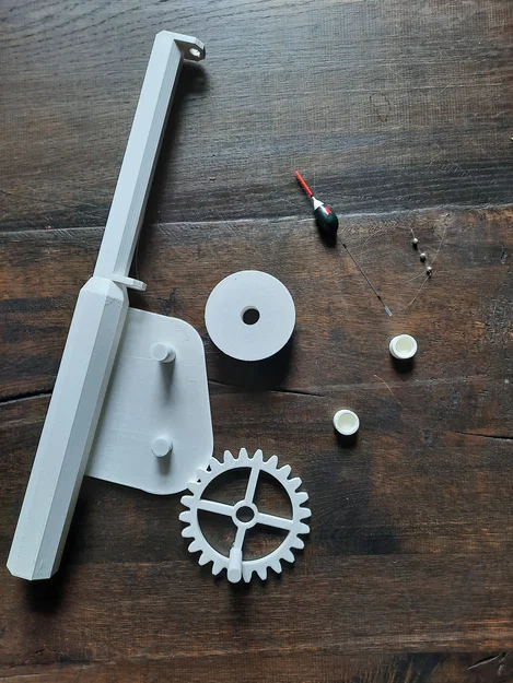 Cần câu cá mini in 3D với hệ thống bánh răng trợ lực hiệu quả - Image 2