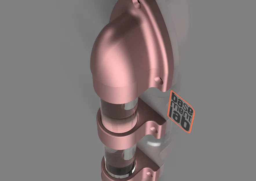 Tay Nắm Cửa Steampunk Phong Cách Công Nghiệp (Offset Wall Flange) - Image 2