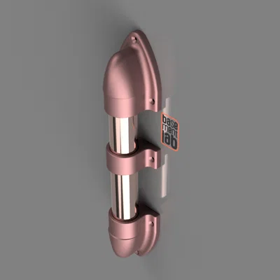 Tay Nắm Cửa Steampunk Phong Cách Công Nghiệp (Offset Wall Flange)
