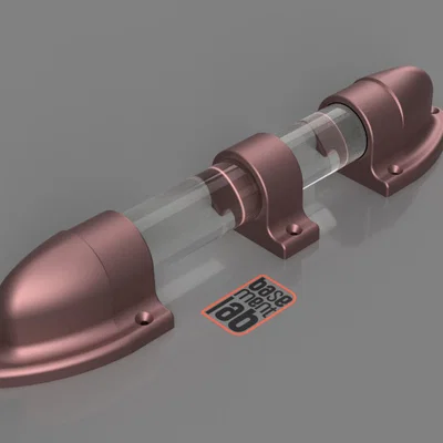 Tay Nắm Cửa Steampunk Phong Cách Công Nghiệp (Offset Wall Flange)