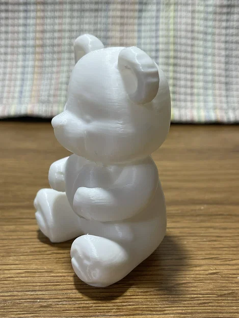 Mô hình chú gấu ngồi ôm trái tim đáng yêu in 3D - Image 1