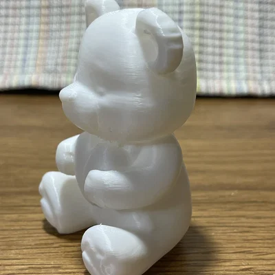 Mô hình chú gấu ngồi ôm trái tim đáng yêu in 3D