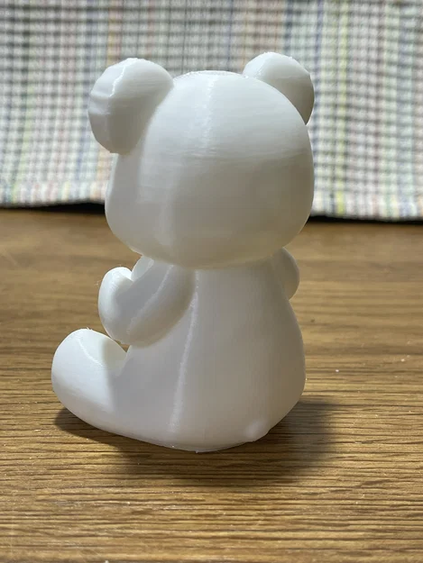 Mô hình chú gấu ngồi ôm trái tim đáng yêu in 3D - Image 2