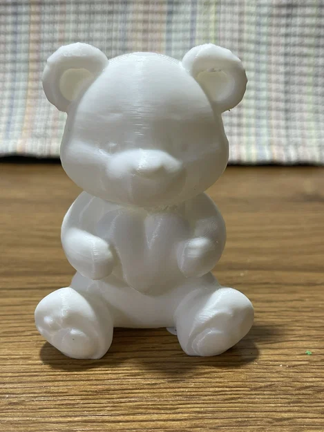 Mô hình chú gấu ngồi ôm trái tim đáng yêu in 3D - Image 3