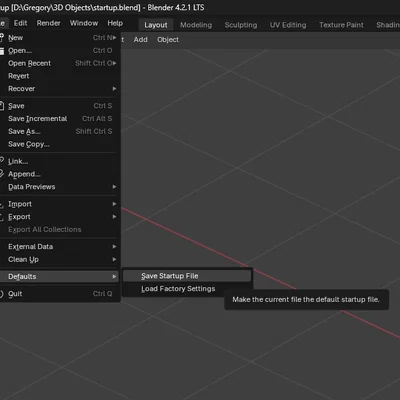 File khởi động Blender cho 3D Printing (Startup File) sẵn mm & export STL