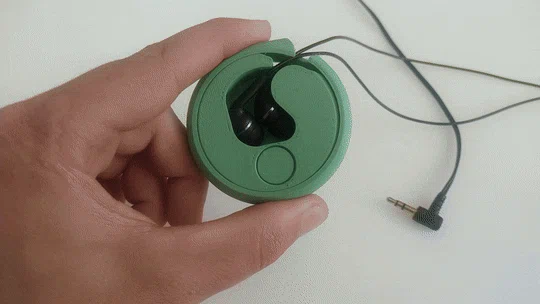 Dụng cụ cuốn tai nghe Earbud Winder - Print in Place - Image 2