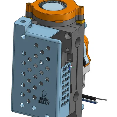 Beer Belly Print Head cho Qidi X-Max 3/Orbiter 2/Rapido K500 (v0.7, 18/05/2025)