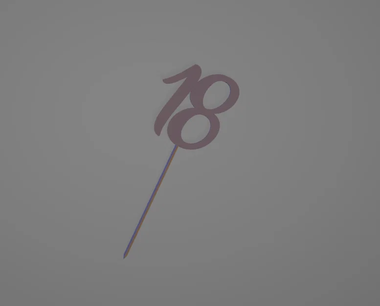 Mẫu in 3D Cake Topper số 18 trang trí bánh sinh nhật cực đẹp - Image 1