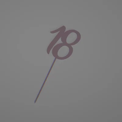 Mẫu in 3D Cake Topper số 18 trang trí bánh sinh nhật cực đẹp