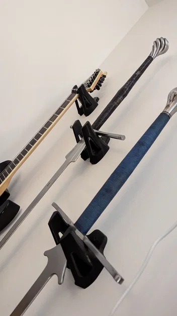 Giá treo tường đa năng in 3D cho Guitar và Kiếm - Image 2