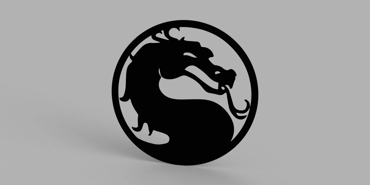 Mô hình trang trí tường logo Mortal Kombat in 3D cực chất cho game thủ - Image 1