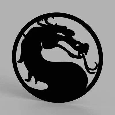 Mô hình trang trí tường logo Mortal Kombat in 3D cực chất cho game thủ