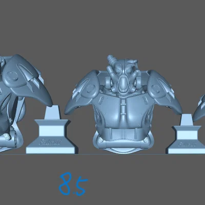 Bust Fanart Giáp Power Armor X-01 (Fallout)
