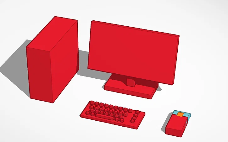 Bộ mô hình máy tính PC thu nhỏ cho Mini 13 - Image 2