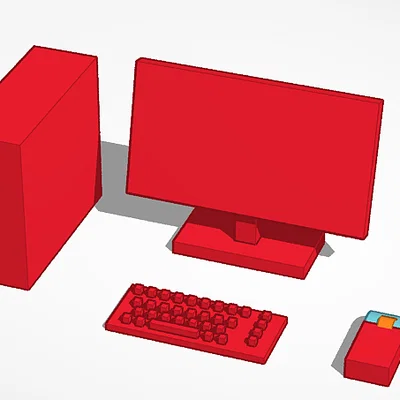 Bộ mô hình máy tính PC thu nhỏ cho Mini 13