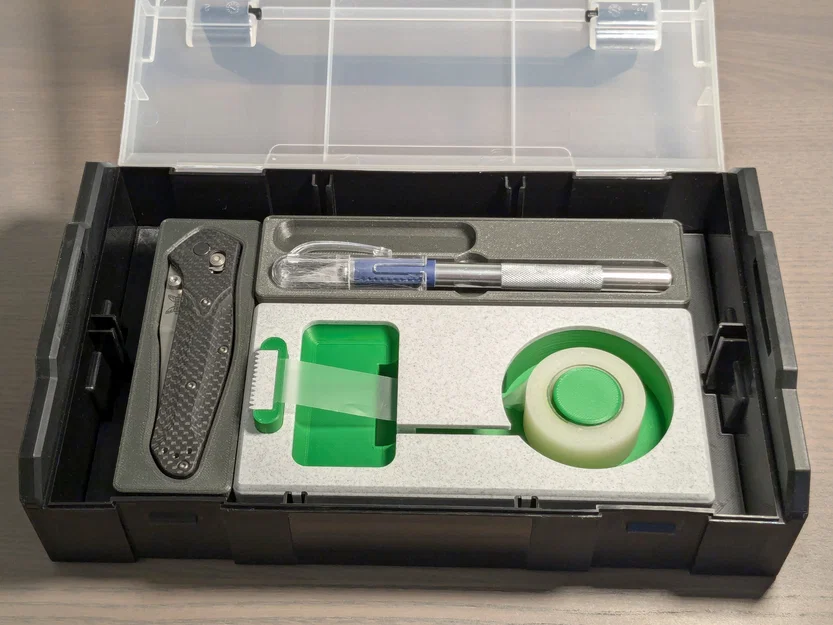 Dụng cụ cắt băng keo để bàn tích hợp hệ thống Gridfinity - Image 2