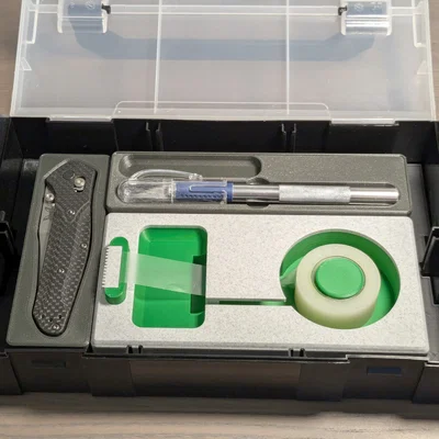 Dụng cụ cắt băng keo để bàn tích hợp hệ thống Gridfinity