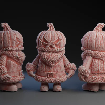 Mô hình Jack-O-Santa 3D cực độc đáo cho mùa lễ hội