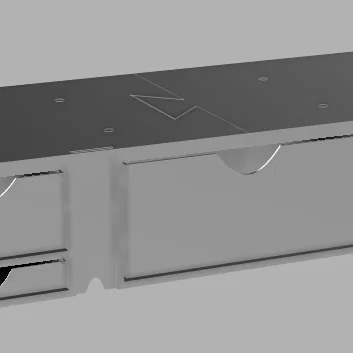 Kệ để màn hình Monitor Riser có ngăn kéo đa năng in 3D