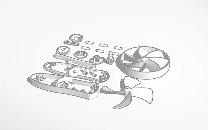 Hướng dẫn in 3D Squeeze Fan - Quạt cầm tay cơ học độc đáo - Image 1