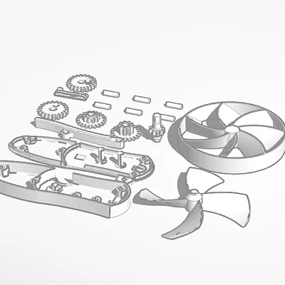 Hướng dẫn in 3D Squeeze Fan - Quạt cầm tay cơ học độc đáo