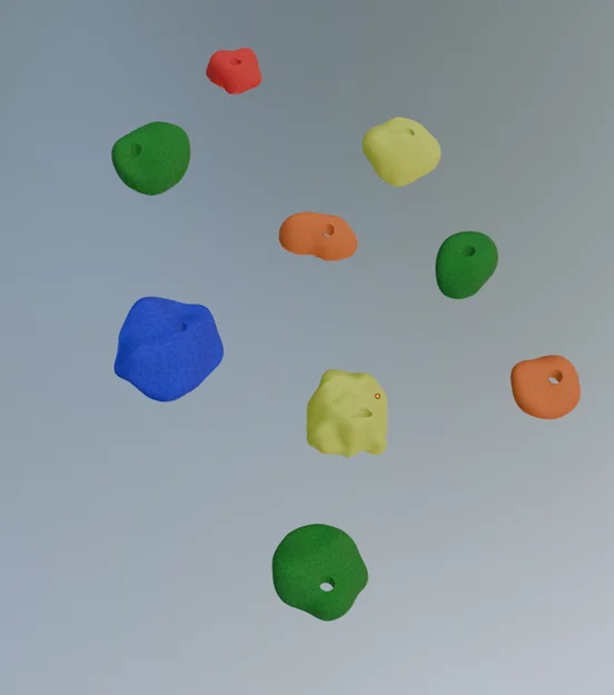 Nam châm tay nắm tường leo núi (Rock Climbing Magnets) - Image 1