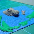 Hippo River – Diorama nghệ thuật để bàn (điêu khắc) - Thumbnail 3