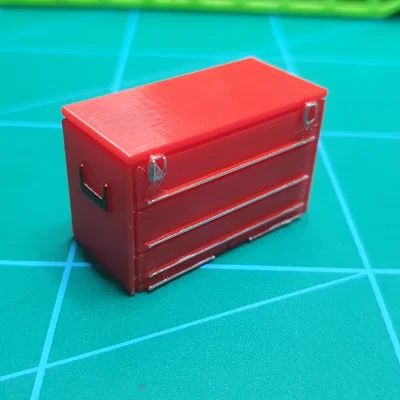 Mô hình hộp đựng dụng cụ (Toolbox) tỉ lệ 1/10 đến 1/16 cho diorama