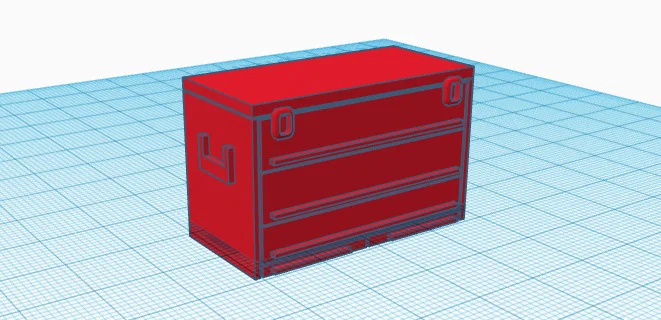 Mô hình hộp đựng dụng cụ (Toolbox) tỉ lệ 1/10 đến 1/16 cho diorama - Image 2