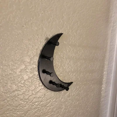 Giá treo vòng cổ hình trăng khuyết độc đáo - Phụ kiện trang trí 3D