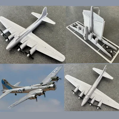 Mô hình lắp ráp máy bay Boeing B-17 Kit Card cực chất cho người in 3D