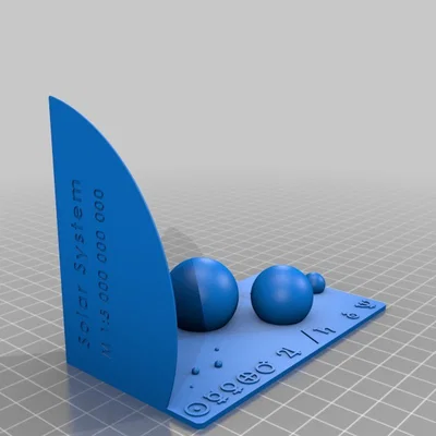 Hệ Mặt Trời kèm ký hiệu các hành tinh