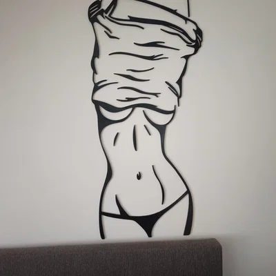 Trang trí tường Body Women (khổ lớn 95×45cm)