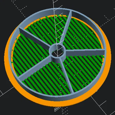 Bánh xe spool & spacer parametric kèm lưới desiccant