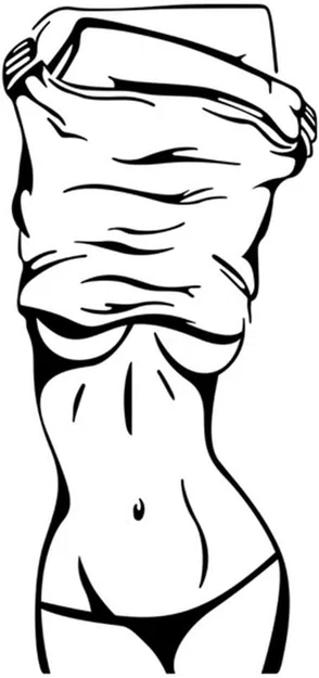 Trang trí tường Body Women (khổ lớn 95×45cm) - Image 2