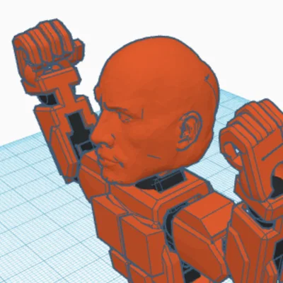 Mô hình đầu The Rock tùy chỉnh cho Dummy 13 in 3D cực ngầu