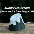 Đế sạc Apple Watch hình Núi Tuyết (Snowy Mountain) - Charging Station - Thumbnail 1