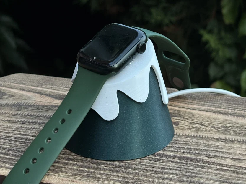 Đế sạc Apple Watch hình Núi Tuyết (Snowy Mountain) - Charging Station - Image 2