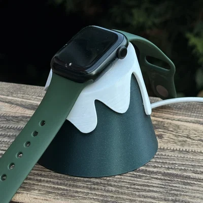 Đế sạc Apple Watch hình Núi Tuyết (Snowy Mountain) - Charging Station
