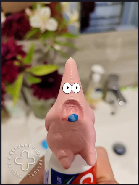 Nắp đậy kem đánh răng hình Patrick Star ngộ nghĩnh cho phòng tắm - Image 1