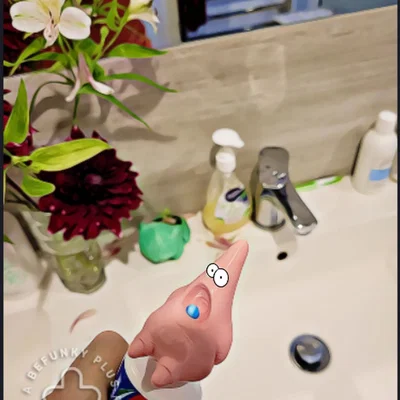 Nắp đậy kem đánh răng hình Patrick Star ngộ nghĩnh cho phòng tắm