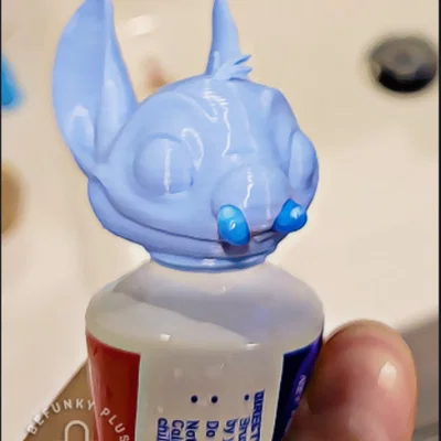 Nắp đậy kem đánh răng hình Stitch 3D đáng yêu cho phòng tắm