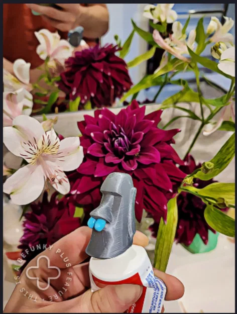 Nắp đậy kem đánh răng hình đầu tượng Moai độc đáo cho phòng tắm - Image 1