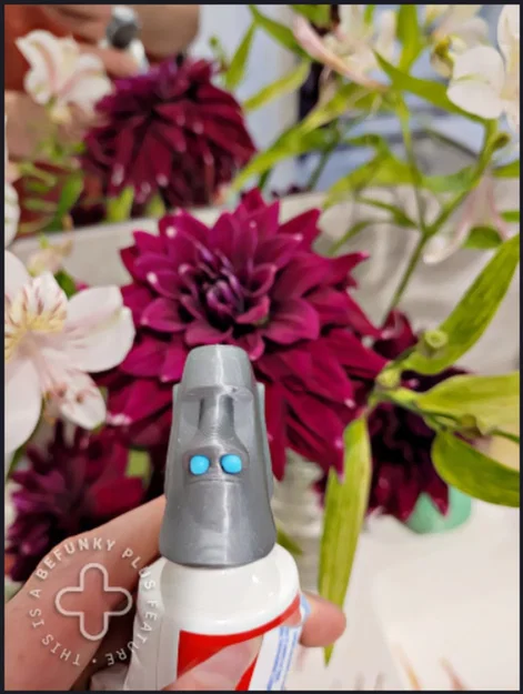 Nắp đậy kem đánh răng hình đầu tượng Moai độc đáo cho phòng tắm - Image 2