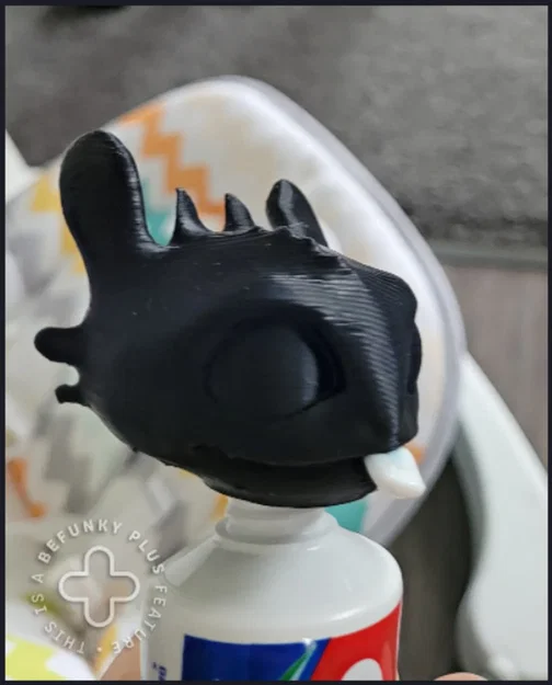 Nắp đậy kem đánh răng Toothless - Phụ kiện 3D độc lạ cho phòng tắm - Image 1