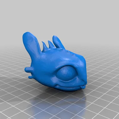 Nắp đậy kem đánh răng Toothless - Phụ kiện 3D độc lạ cho phòng tắm