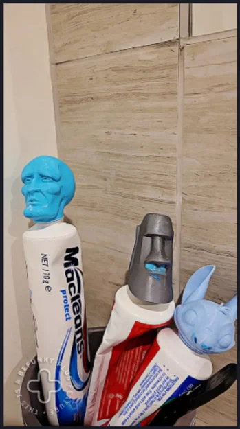 Nắp đậy kem đánh răng Handsome Squidward độc đáo cho phòng tắm - Image 2