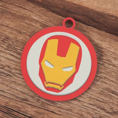 Móc khóa Iron Man (In 3D)