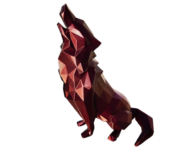 Mô hình Sói Hú Low Poly 2.0 (Trang trí)(Không cần hỗ trợ!) ĐÃ SỬA - Image 3