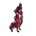 Mô hình Sói Hú Low Poly 2.0 (Trang trí)(Không cần hỗ trợ!) ĐÃ SỬA - Thumbnail 4